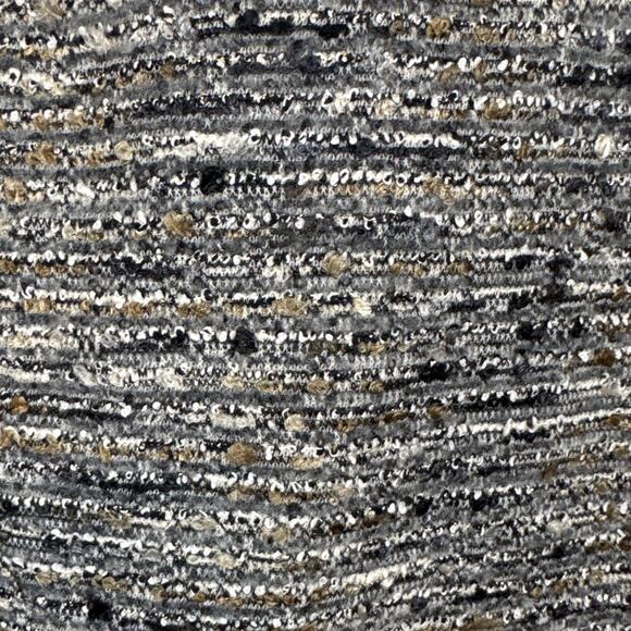 Donegal Ireland Wool Skirt Magee Gray Black Boucle' Satin Lined SZ 12 Irishwool - Picture 3 of 8